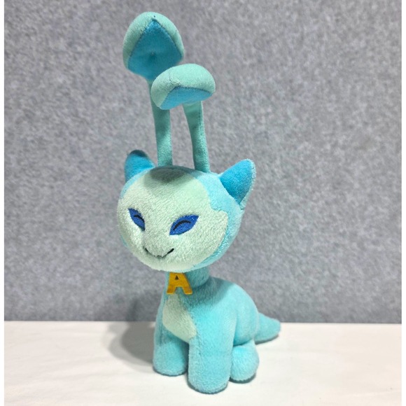 Neopets Other - Neopets Blue Mini Plush Stuffed Animal Under 6 in w/ Antennae & A Charm